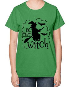 percent that witch 55# - witch-  Ladies T-Shirt