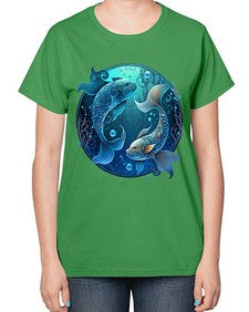 pisces 364# - pisces-  Ladies T-Shirt