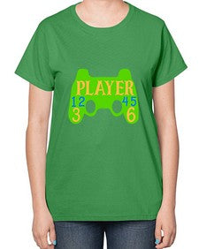 player 38# - video games-  Ladies T-Shirt