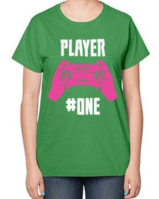 player one 147# - video games-  Ladies T-Shirt