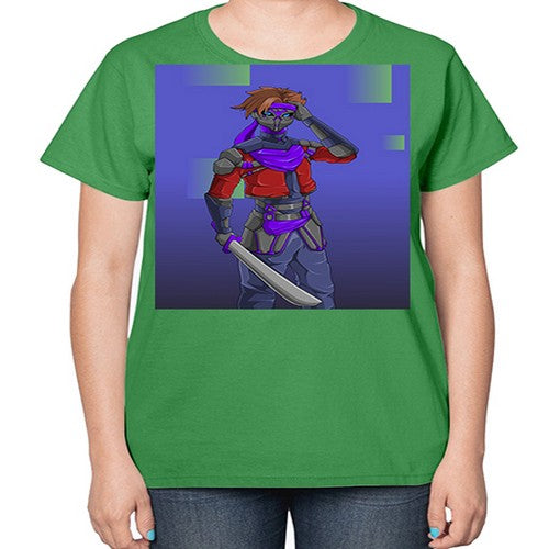 robber bring knife156# - anime-  Ladies T-Shirt