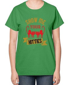 show me your kitties Style 115# - cats-  Ladies T-Shirt