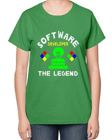software developer the legend 16# - computer-  Ladies T-Shirt