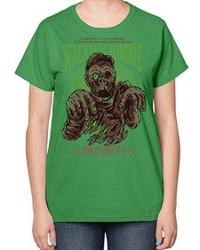 source walking zombie 1103# - art pop art-  Ladies T-Shirt