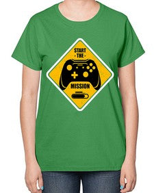 start the mission 152# - video games-  Ladies T-Shirt