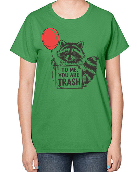 stay trashy with texture 65# - raccoon-  Ladies T-Shirt