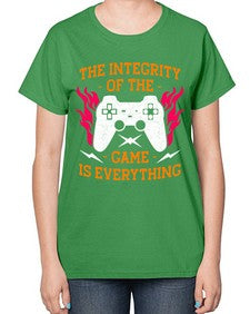 the integrity of the game 155# - video games-  Ladies T-Shirt