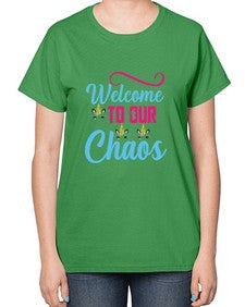 welcome to our chaos 545# - unicorn-  Ladies T-Shirt