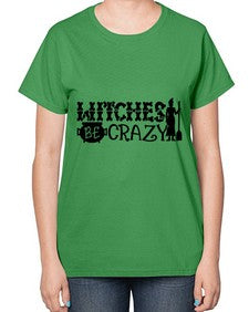 witches be crazy 11# - witch-  Ladies T-Shirt