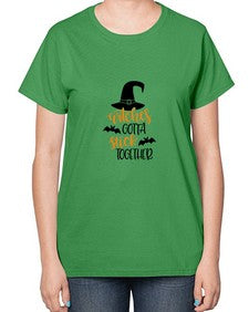 witches gotta stick together 5# - witch-  Ladies T-Shirt
