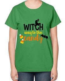witchwaycandy 4# - witch-  Ladies T-Shirt