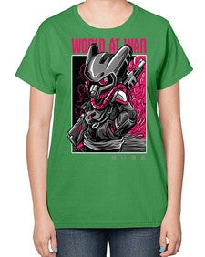 worldatwartshirtdesign 1254# - art pop art-  Ladies T-Shirt