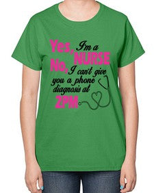 yes im a nurse 1672# - nurse-  Ladies T-Shirt
