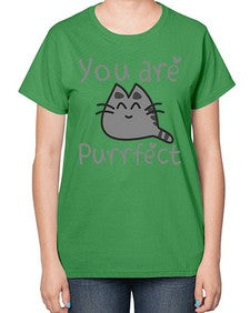 you are purrfect - cats-  Ladies T-Shirt