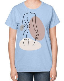 Abstract Shape 195# - art pop art-  Ladies T-Shirt