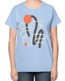 Abstract Shape 198# - art pop art-  Ladies T-Shirt