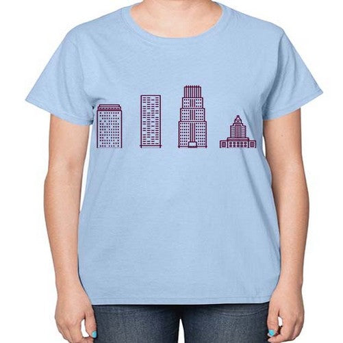 AkronOH 284# - cities-  Ladies T-Shirt