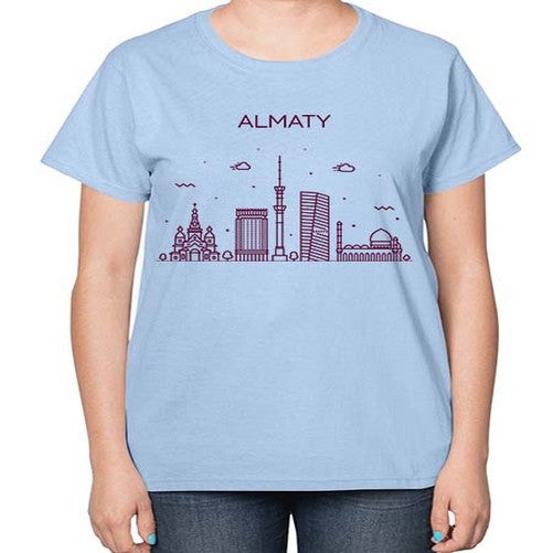 Almaty 306# - cities-  Ladies T-Shirt
