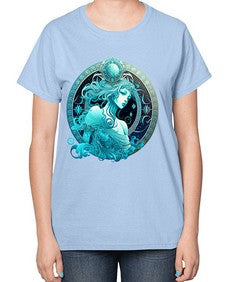 Aquarius 63# - aquarius-  Ladies T-Shirt