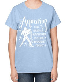 Aquarius 68# - aquarius-  Ladies T-Shirt