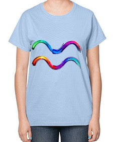 Aquarius 69# - aquarius-  Ladies T-Shirt