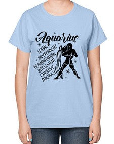 Aquarius 72# - aquarius-  Ladies T-Shirt