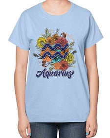 Aquarius 7# - aquarius-  Ladies T-Shirt