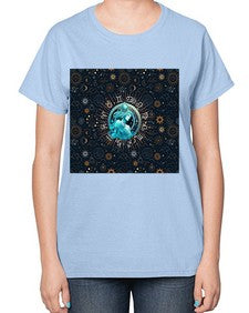 Aquarius Straight 66# - aquarius-  Ladies T-Shirt