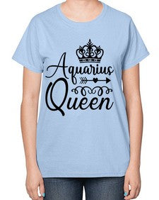 Aquarius queen 74# - aquarius-  Ladies T-Shirt