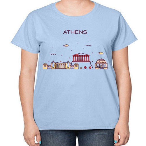 Athens 369# - cities-  Ladies T-Shirt