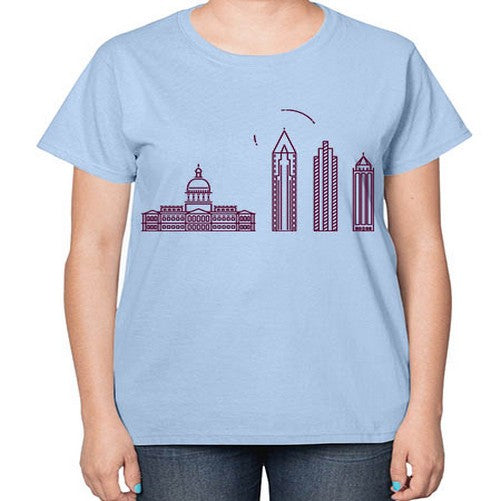 Atlanta 373# - cities-  Ladies T-Shirt
