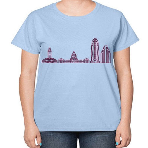 AustinTX 381# - cities-  Ladies T-Shirt
