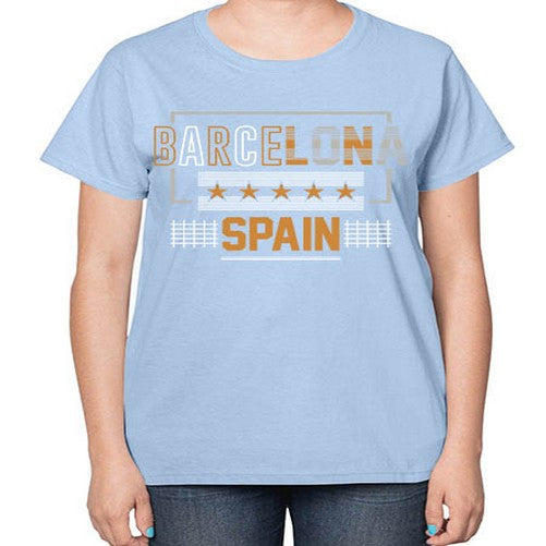 Barcelona 414# - cities-  Ladies T-Shirt