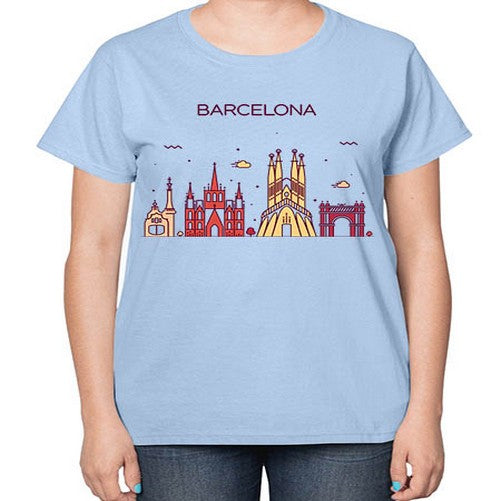 Barcelona 415# - cities-  Ladies T-Shirt