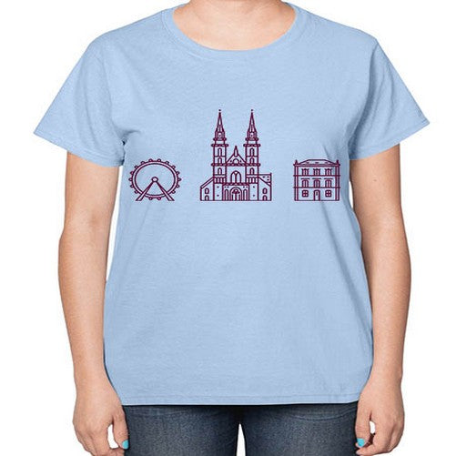 Basel 418# - cities-  Ladies T-Shirt