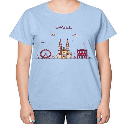 Basel 419# - cities-  Ladies T-Shirt