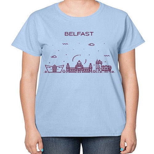 Belfast 434# - cities-  Ladies T-Shirt