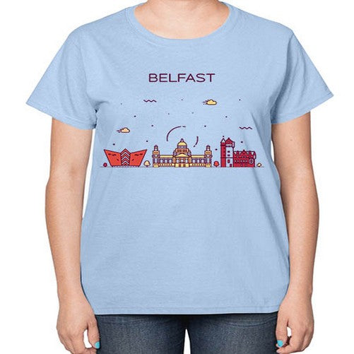 Belfast 436# - cities-  Ladies T-Shirt