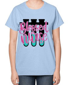 Blessed Nurse Style Style 629# - nurse-  Ladies T-Shirt