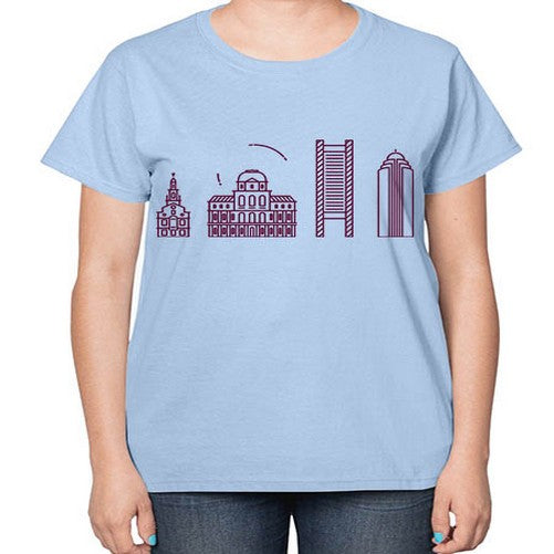 Boston 479# - cities-  Ladies T-Shirt