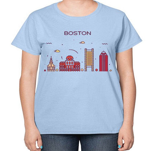 Boston 481# - cities-  Ladies T-Shirt