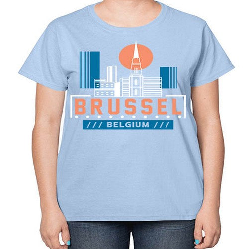 Brussel 504# - cities-  Ladies T-Shirt