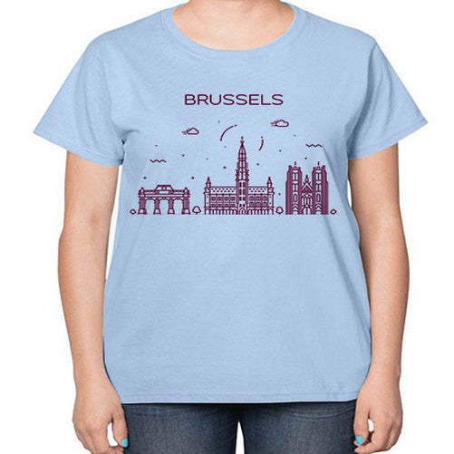 Brussels 506# - cities-  Ladies T-Shirt
