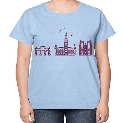 Brussels 507# - cities-  Ladies T-Shirt