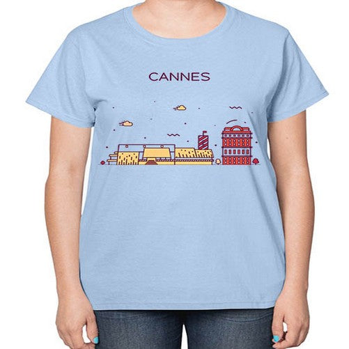 Cannes 545# - cities-  Ladies T-Shirt