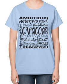 Capricorn 566# - capricorn-  Ladies T-Shirt