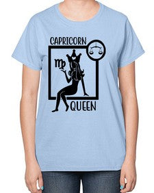 Capricorn queen 194# - capricorn-  Ladies T-Shirt