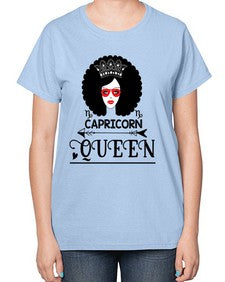 Capricorn queen 197# - capricorn-  Ladies T-Shirt