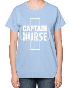 Captain Nurse647# - nurse-  Ladies T-Shirt