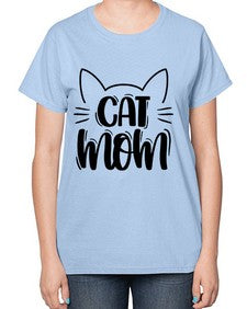 Cat Mom Style 85# - cats-  Ladies T-Shirt